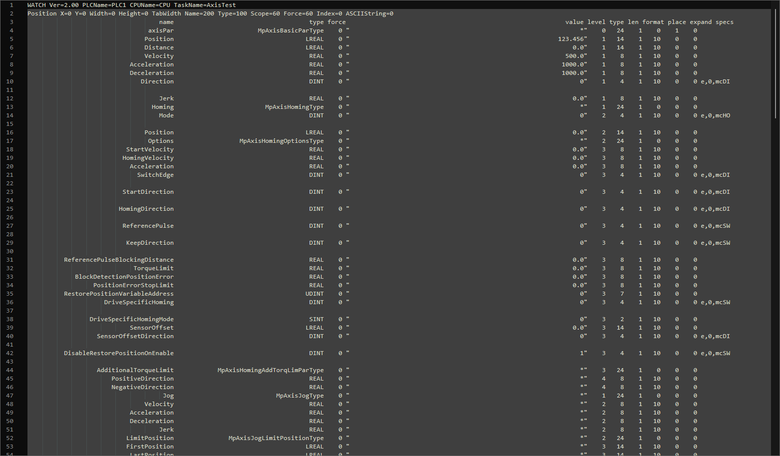 Saved .pvm open in a text editor